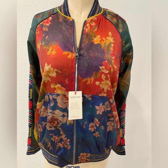 *RaRe*****Johnny Was Vintage Bomber Jacket - Reversible - Picture 5 of 7